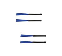 BESTonZON 4 Pz spazzola a tamburo strumento musicale percussioni blauer accessori per batterista spazzolare le bacchette del tamburo Metallo rullo suite spazzola in acciaio percussione nylon