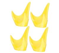 BESTonZON 4 Pz Supporto Per Ocarine Supporto Per Ocarina Tillandsia Supporto Per Ocarina Portatile Strumento Ocarina Forniture Di Ocarine Espositore Per Ocarina Porta Ocarine Yellow Ceramica