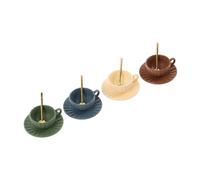 BESTonZON 4 Set Mini tazze di caffè tazze da the Mini tazza di caffè decorazione della scena in miniatura