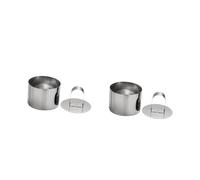 BESTonZON 4 Set Stampo Inossidabile Multi per Hamburger e Sandwich per Domestica Facile da e Duraturo per Bbq e Picnic