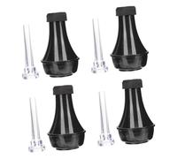 BESTonZON 4 Set tromba muta Accessori per tromba Silenziatore per casse audio per esercitarsi con la abs dritto muto leggero Boccaglio strumento musicale addominali