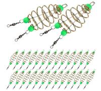 BESTonZON 45 Luminous Shape Spring Fishing Feeder Basket in Metal Coarse Lure Trap for Carp Fishing Visible Bait Holder
