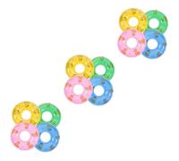 BESTonZON 45 Mini Ciambelle Gonfiabili Decorazioni per Mini Case da Colorati in Resistente Accessori per Scenari in Miniatura e Regali Colore Casuale