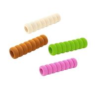 BESTonZON 4pezzi Copri Maniglia Porta Eva Copri Pomello Porta Protezione per Ragazzo Ragazza Serratura Antiscottamento Verde Rosa Marrone Beige