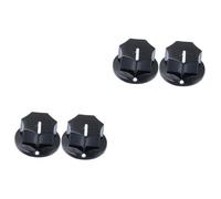 BESTonZON 4pezzi Manopole Regolabili Per Potenziometro Rotativo Con Coperchi Per Strumenti Musicali Accessori Per Chitarra e Basso Resistente e Pratico