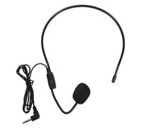 BESTonZON 4pezzi Microfono Cuffia Per Parlare Cantare e Usare in Spettacoli Teatrali Conferenze e Insegnamento Braccio Regolabile Vestibilità Aderente e Confortevole