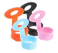 BESTonZON 4pezzi Plettri Per Chitarra Manicotti in Silicone Antiscivolo Per Dita Organizer Per Plettri Per Chitarra Supporto Per Presa Del Plettro Per Principianti