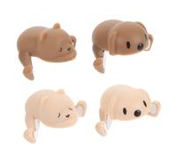 BESTonZON 4pezzi Protezioni Angolari per Mobili in Silicone Copri Angolari di Sicurezza Forma di Cani e Orsi Paraspigoli Adorabili per Tavolo e Scrivania Protezioni Anti-collisione Facili