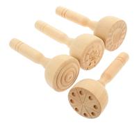 BESTonZON 4pezzi Stampi Legno per Argilla Strumenti Creativi per Ragazzo Ragazza Molds per Creazioni Artistiche Argilla Facili da Usare e Leggeri per attività Manuali e Decorazioni