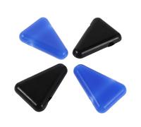 BESTonZON 4pezzi Supporto in Silicone per Diapason Base di Stabilità per Forchetta Accessorio per Meditazione Bicolore Nero e Blu Compatibile Diverse Forme di Diapason Leggero e Portatile