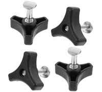BESTonZON 4sets Maniglia per Tosaerba Pomello Triangolare Inclusi e Bullone Ad Alette Adatta alla Maggior Parte delle Maniglie per Tosaerba Ricambio Comodi per Attrezzi da e Utensili