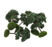 BESTonZON 5 pezzi Alberi Artificiali Miniatura con Frutti e Muschio Modelli Realistici di Alberi di Mele in Plastica per Diorami Decorazione Paesaggio Architettonico e Micro Ambienti Te