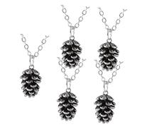 BESTonZON 5 Pezzi Collana Chic Ciondolo a Forma di Cono di Natale Collana Elegante Accessorio per Collo Adorabile come Regalo per Laurea o Souvenir di Viaggio