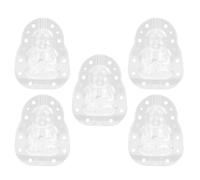 BESTonZON 5 pezzi Stampi Trasparenti per e Forma di Ginseng per Crescita e Modellatura Resistenti e Leggeri per e