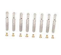 BESTonZON 5 Set parte dello strumento musicale craft Lavorazione artigianale parti di lira protezioni angolari in metallo parte professionale per arpa lira perno dell'arpa maggiore piolo