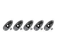 BESTonZON 5 Set Piastra Jack Per Chitarra Robusto Accessorio Per Chitarra Sostituzione Nera Utile Jack Per Robusto Per Tipo Di Nave Strumento Musicale Metallo