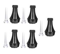 BESTonZON 5 Set Sordina Per Tromba Di Plastica Dritto Muto Tromba Silenziatore Tromba Pratica Muto Trompette Silenziatore Tromba Cornetta Dritto Muto Piccolo Corno Tazza Abs