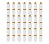 BESTonZON 50 Pezzi di Tappi Termoretraibili per Bottiglie di Vino, Capsule Termoretraibili in Pvc per Sigillare Bottiglie di Vino, Colore Bianco, 2,36 X 1,18 Pollici