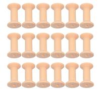 BESTonZON 50 Pezzi Rocchetti di Legno Vuoti Vintage 47X30Mm Base Stabile per Organizzazione Filo Spago e Nastro Accessori Artigianali Fai da Te per macramè Cucito e Lavori Creativi