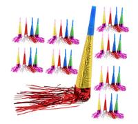 BESTonZON 50 Pezzi Trombetta Frange per Feste e Compleanni Soffiatori Musicali Colorati per Atmosfera Festosa Accessori Leggeri e Portatili per Eventi e Raduni