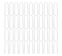 BESTonZON 50 Pezzi U Zincati da Ancoraggi Pratici per Telo Pacciamante Resistente e per Membrane da e Tessuti Contro Venti e Tempeste