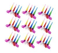 BESTonZON 50pezzi Trombettiere Frange Per Feste Scoppiettanti Corni Per Feste Compleanno Soffiatori Rumorosi Per Festival e