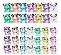 BESTonZON 56 Miniature Pandas Luminosi in Resina per Decorare e Spazi Accessori Creativi per e Resistente e