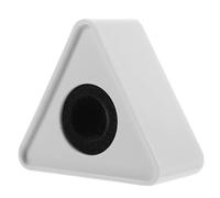 BESTonZON 5pezzi Mic Flag Triangolare Abs Per Microfono Da Design Pratico e Portatile Logo Personalizzabile Colore Bianco Adatto Per Professionisti e Eventi