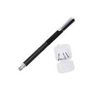 BESTonZON 5pezzi Penna Capacitiva Set Di Penne Stilo Con Punta Di Ricambio Penna Touch Doppia Estremità Per Scrittura Mano Metallo Di Nero