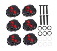 BESTonZON 6 Pezzi manico dell'accordatore per chitarra misura fret tasti chitarra elettrica acoustic guitar piroli per accordare la chitarra accordatore per chitarra meccanica plastica Black