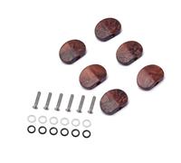 BESTonZON 6 Pezzi Set Piroli Accordatura per Chitarra Elettrica Meccaniche Vintage in Acrilico Ghiere e Nere Dimensione 23Mm Accessori Robust e Facile Installazione