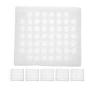 BESTonZON 6 Pezzi Vassoio per Uova di Quaglia in Schiuma di Perla Bianco, Contenitore Resistente per 52 Uova, per Campeggio e Confezionamento Sicuro