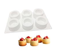 BESTONZON 6 stampi per torte fai da te in silicone 3D per budini, cioccolato, mousse, dessert e cucina