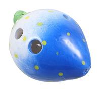 BESTonZON 6fori Kids Strawberry Ceramic Ocarina Musical Instrument for Children Safe Durable and Portable Music Toy for Early Music Learning and Development
