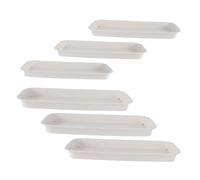BESTonZON 6pezzi Base per Vasi da Rettangolare Sottovaso per Piante Vasi in Plastica - Vaschette - per Giardinaggio Base Decorativa Beige