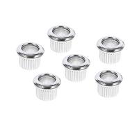 BESTonZON 6pezzi Boccole Conversione Per Chitarra Vintage Adattatori Per Meccaniche Esterno Ferrule Per Migliorare Suono e Argento