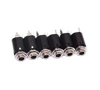 BESTonZON 6pezzi Connettori Jack Mono Per Chitarra Elettrica e Basso Facile Installazione Design Fissaggio Compatibile Standard