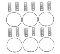 BESTonZON 6sets Kit di Ancoraggi da Parete per Mobili Cinghie Antiribaltamento Antisismiche da Fissaggi in Acciaio Inossidabile per Cassettiere Armadi e Librerie