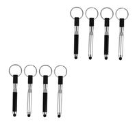 BESTonZON 8 Pcs Touch Screen Penna A Sfera Penna Nera Smart Portachiavi Nero Portachiavi Nero Stilografica Stilo Anelli i Capacitivo Lip Gloss Portatile In Lega