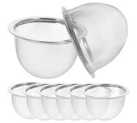 BESTonZON 8 Pezzi Filtro Per Teiera 12cm Filtro Per Teiere in Ghisa Tè Sfuso Filtro Per Palline Di Tè Filtro x Teiera Teiere Ghisa e Filtri Porta Tè Mini Acciaio Inossidabile Utensili Da Tè