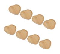 BESTonZON 8 Pezzi Kit 8 Sottobicchieri a Forma di Cuore in Legno per Mosaico Fai da Te, Basi per Sottobicchieri Protettivi per Tavolo e Vassoi Decorativi per Fioriere, Accessori Creativi