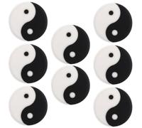 BESTonZON 8 Pezzi Smorzatore in Silicone, Design Tai Chi | Controllo dei Colpi, Comfort al Braccio, per Principianti e Giocatori, su Campi