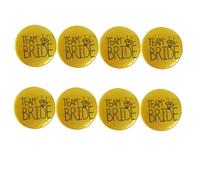 BESTonZON 8 Pezzi Spille per Matrimonio Sposa Oro Distintivi per Addio al Celibato e Corsage Accessori Decorativi per Feste Nubilato e Foto Divertenti