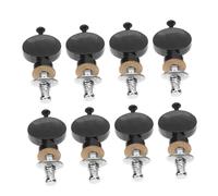 BESTonZON 8 Pezzi Ukulele Picchetti di Accordatura in Metallo con Manopola Rotonda Vite Dritta per Accordatura Precisa Accessori per Ukulele per Migliorare la Qualità Sonora in Pratica