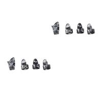 BESTonZON 8 Pz plettri per chitarra plettro per chitarra pollice i per banjo pollice della custodie per acustica o per da dito o per unghie Black