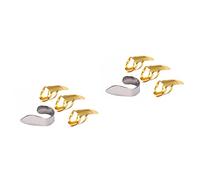 BESTonZON 8 Pz Plettri Per Il Pollice Chitarra Plettro Da Dito Scelta Del Pollice Plettri Con Le Di Basso Per Le Del e Golden