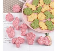 BESTonZON 8 stampi Estivi per Biscotti con Fenicottero, per Biscotti Estivi, stampi Tropicali, la casa