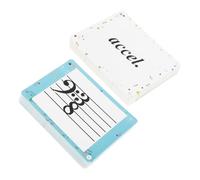 BESTonZON 80 Pezzi Carte Didattiche Note Musicali per Strumenti Portatili per Teoria Musicale Riconoscimento Note Pratica Pianoforte e Violino Resistente e Facile da Trasportare