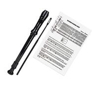 BESTonZON 8foro Flauto Professionale Asta Pulizia Strumento Musicale Per Insegnanti e Principianti Accessorio Per Educazione Musicale Colore Nero