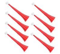 BESTonZON 8pezzi Megafono da Stadio in Plastica Rossi per Rumori Forti alle Partite di Calcio Accessori per Eventi Sportivi e Feste di Compleanno